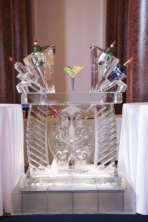 Ice Sculpture Bar Saz's Hospitality Group
