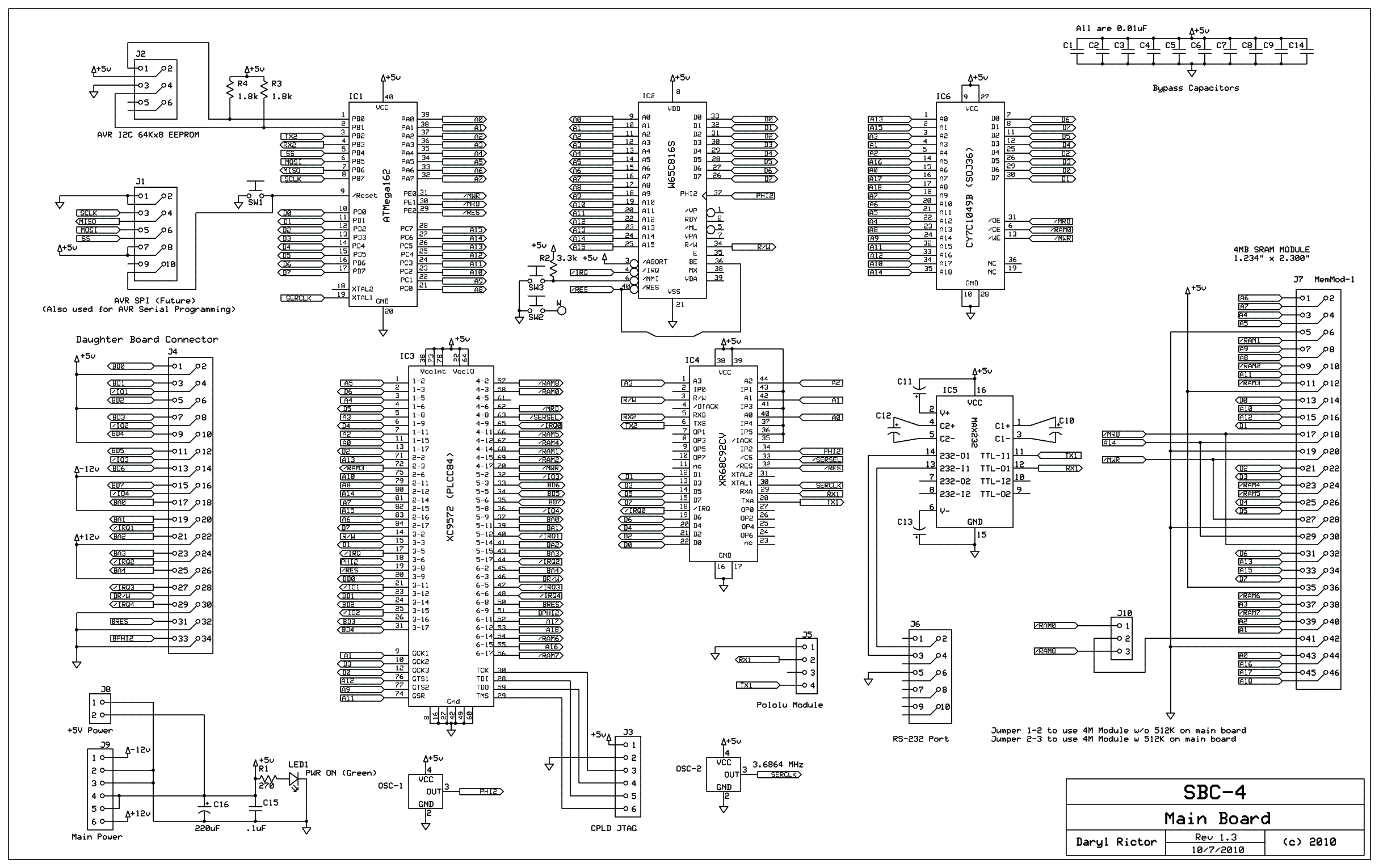 SBC-4 Schematics