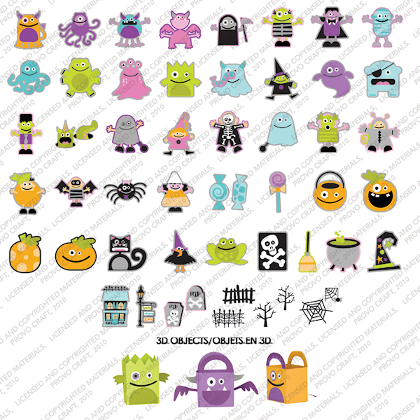 Cricut > Cricut Cartridges > Shape Cartridges > Mini Monsters Cricut