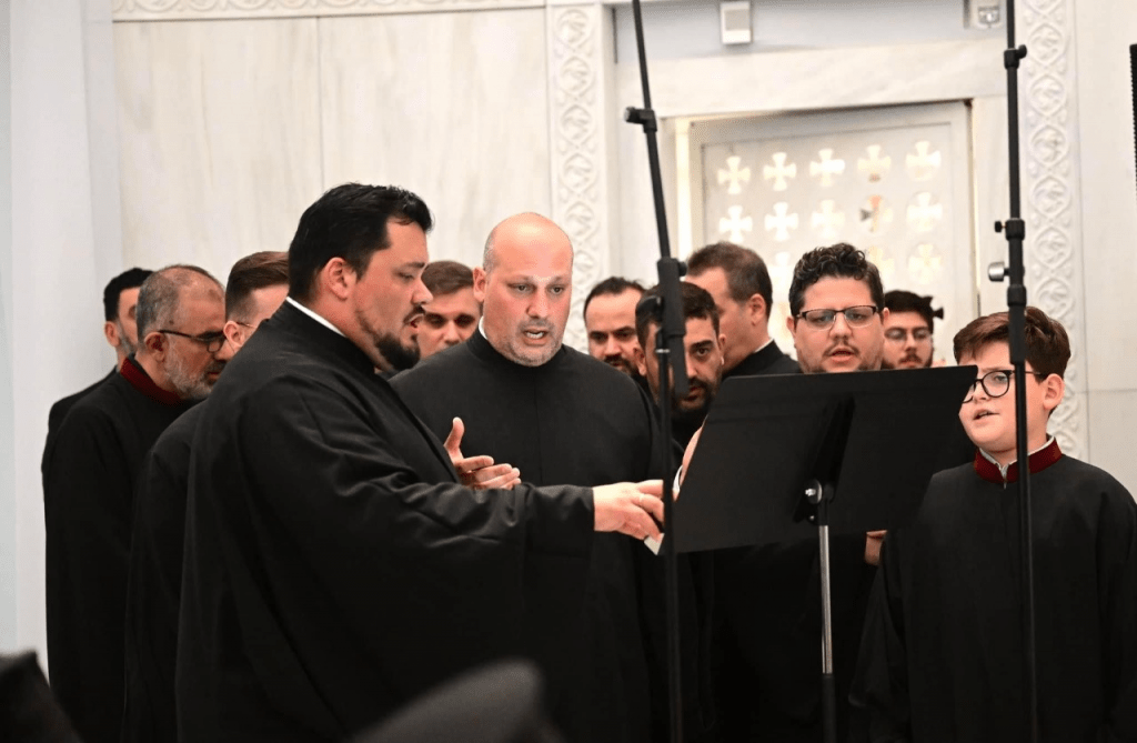 Archdiocesan Byzantine Choir chants at historic and emotional