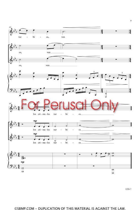 Los Cristales Turbios, J. Reese Norris Santa Barbara Music Publishing