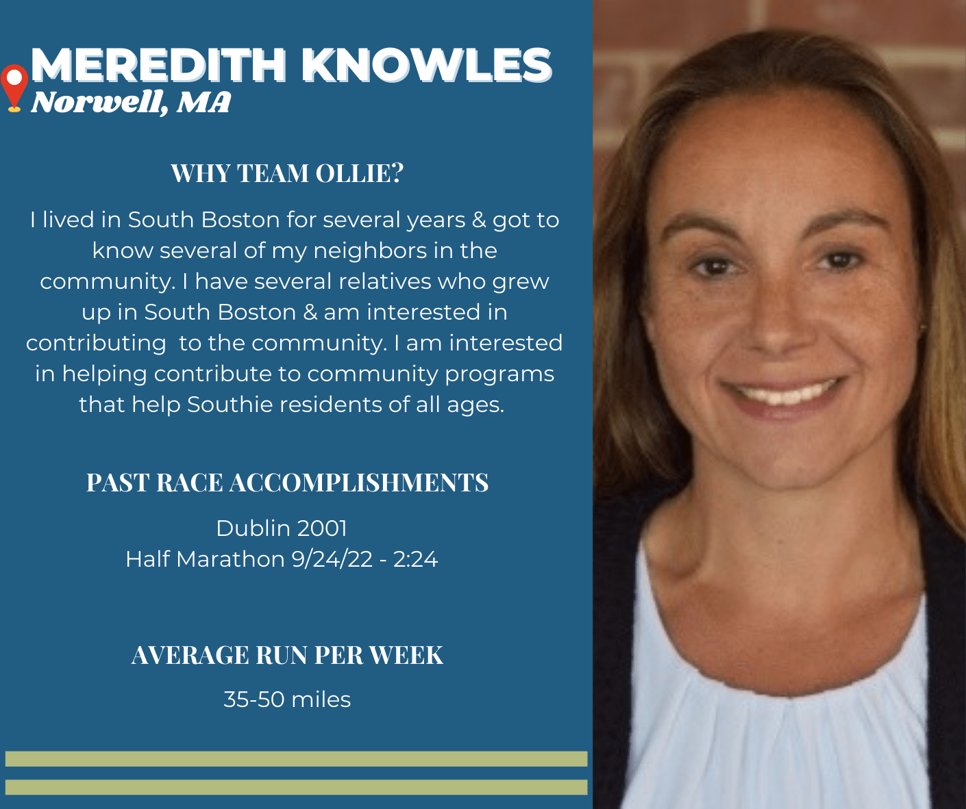 Boston Marathon Meet our 2023 Team…. Go TEAM OLLIE!! South Boston