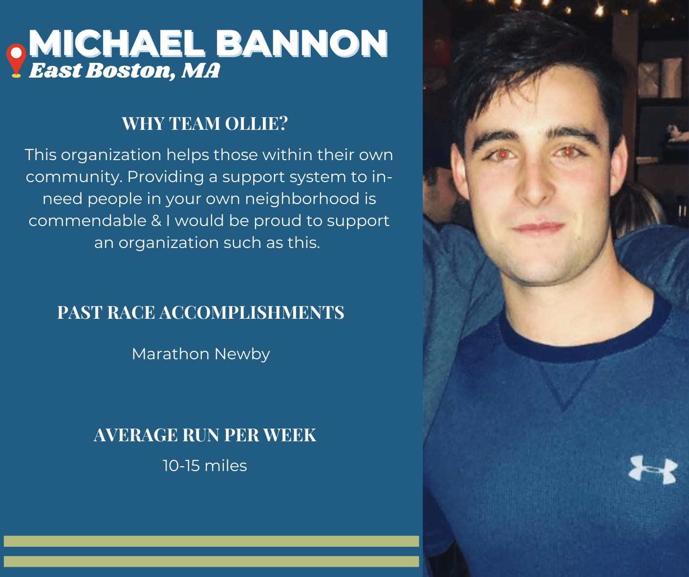 Boston Marathon Meet our 2023 Team…. Go TEAM OLLIE!! South Boston