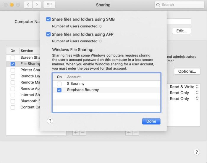 ChromeOS SMB network file share with macOS