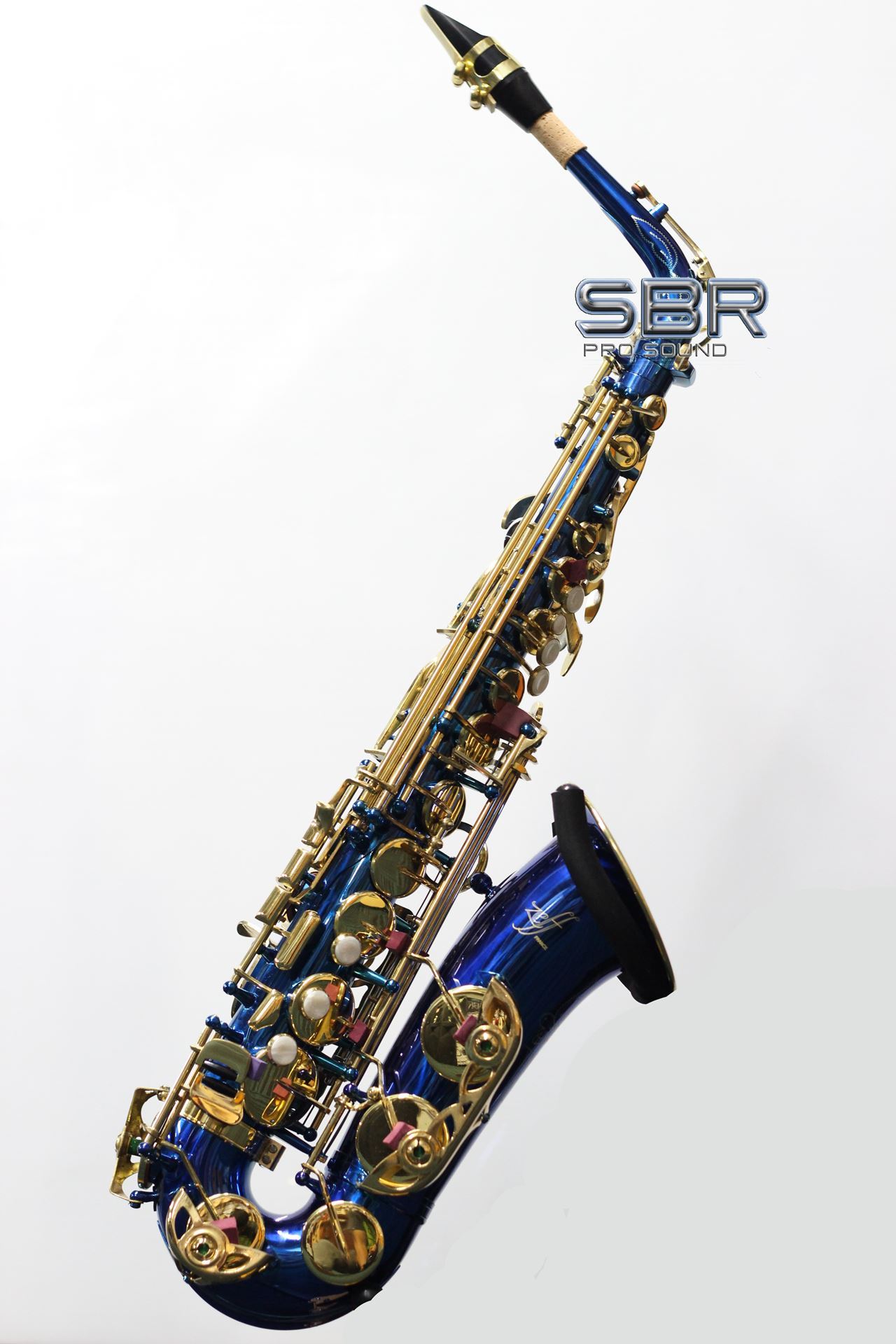 Zeff Essential Series Lacquer Eb Blue Alto Saxophone SBR Pro Sound