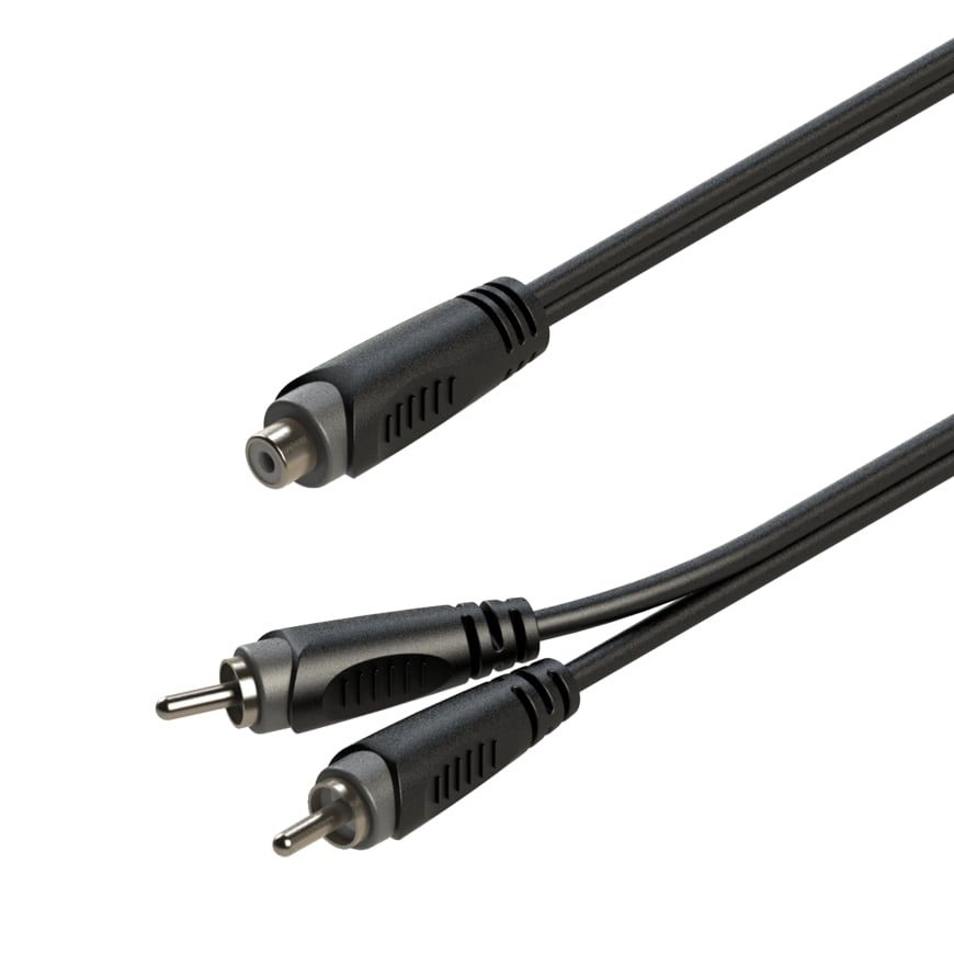 Roxtone RCA Splitter 1 x RCA Female to 2 x RCA Male