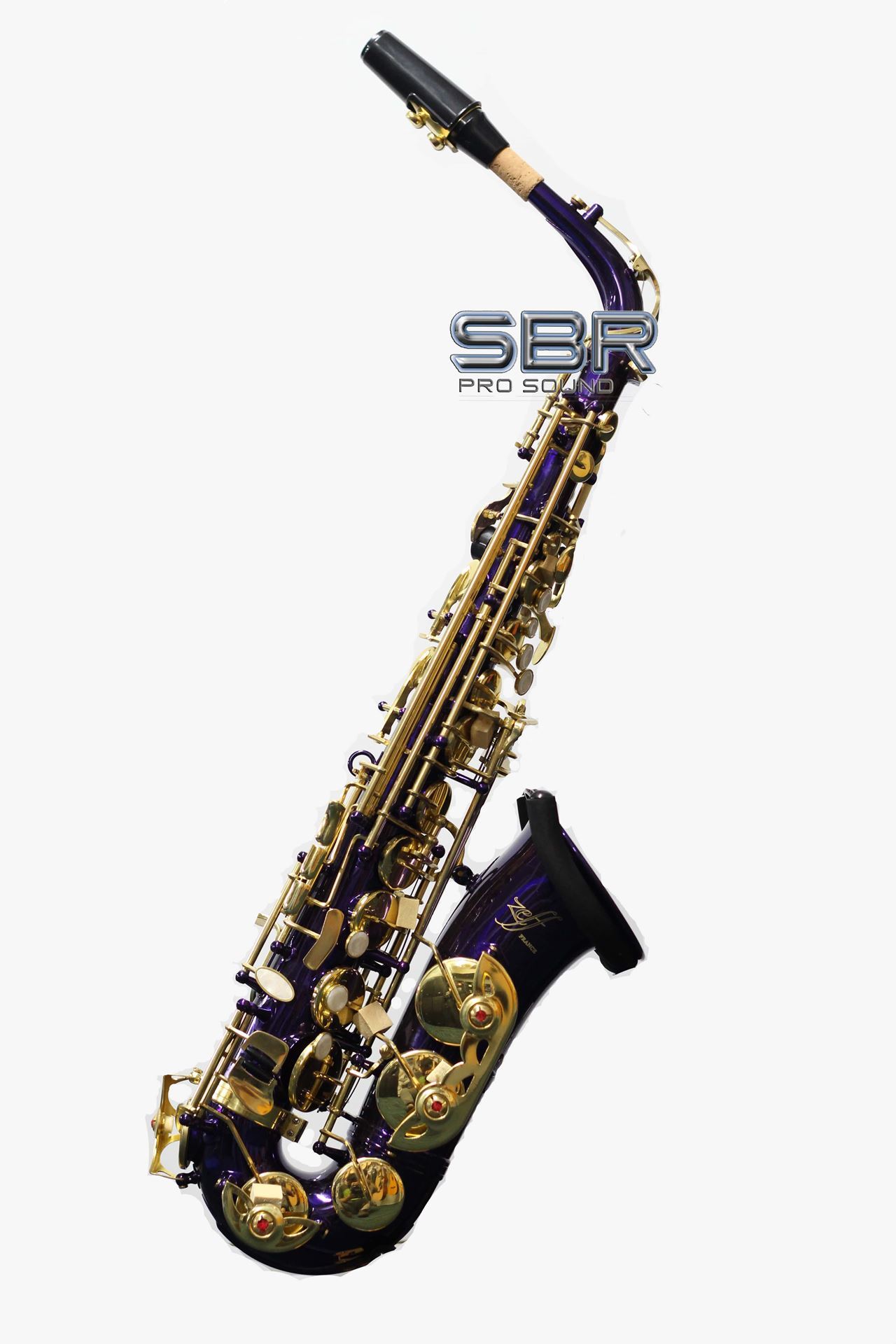 Zeff Essential Series Lacquer Eb Purple Alto Saxophone SBR Pro Sound