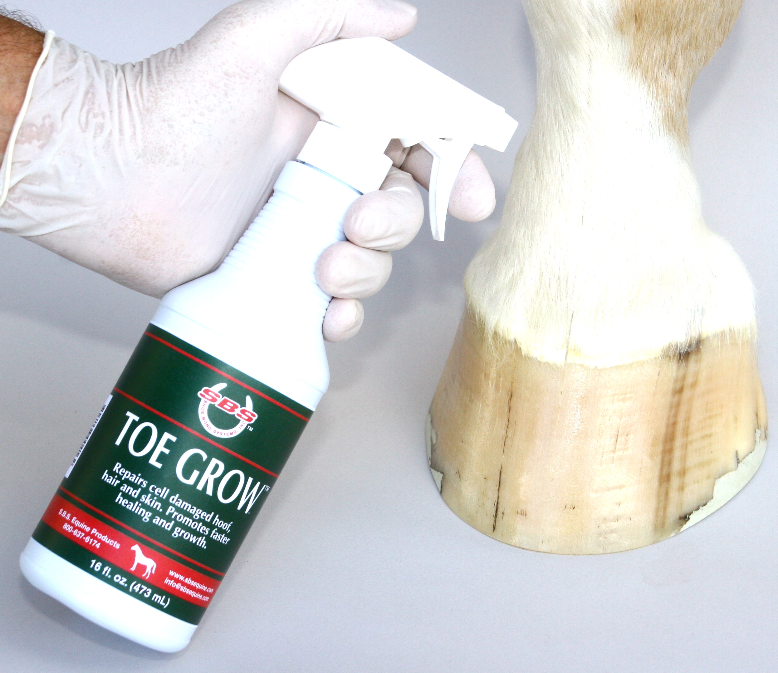 Topical Spray Repairs Damaged Hooves! SBS Equine Products