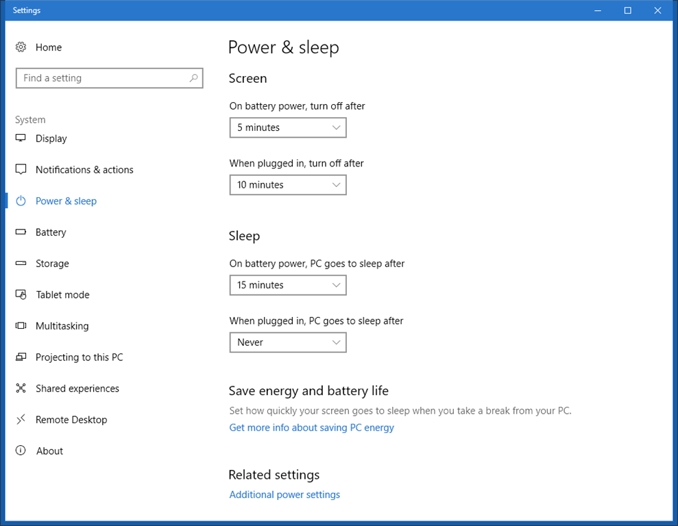 Windows 10 How to disable the screen locking when screensaver comes on