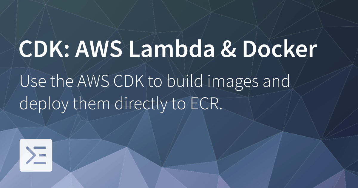AWS CDK Deploy Lambda with Docker Sebastian Müller, Hamburg
