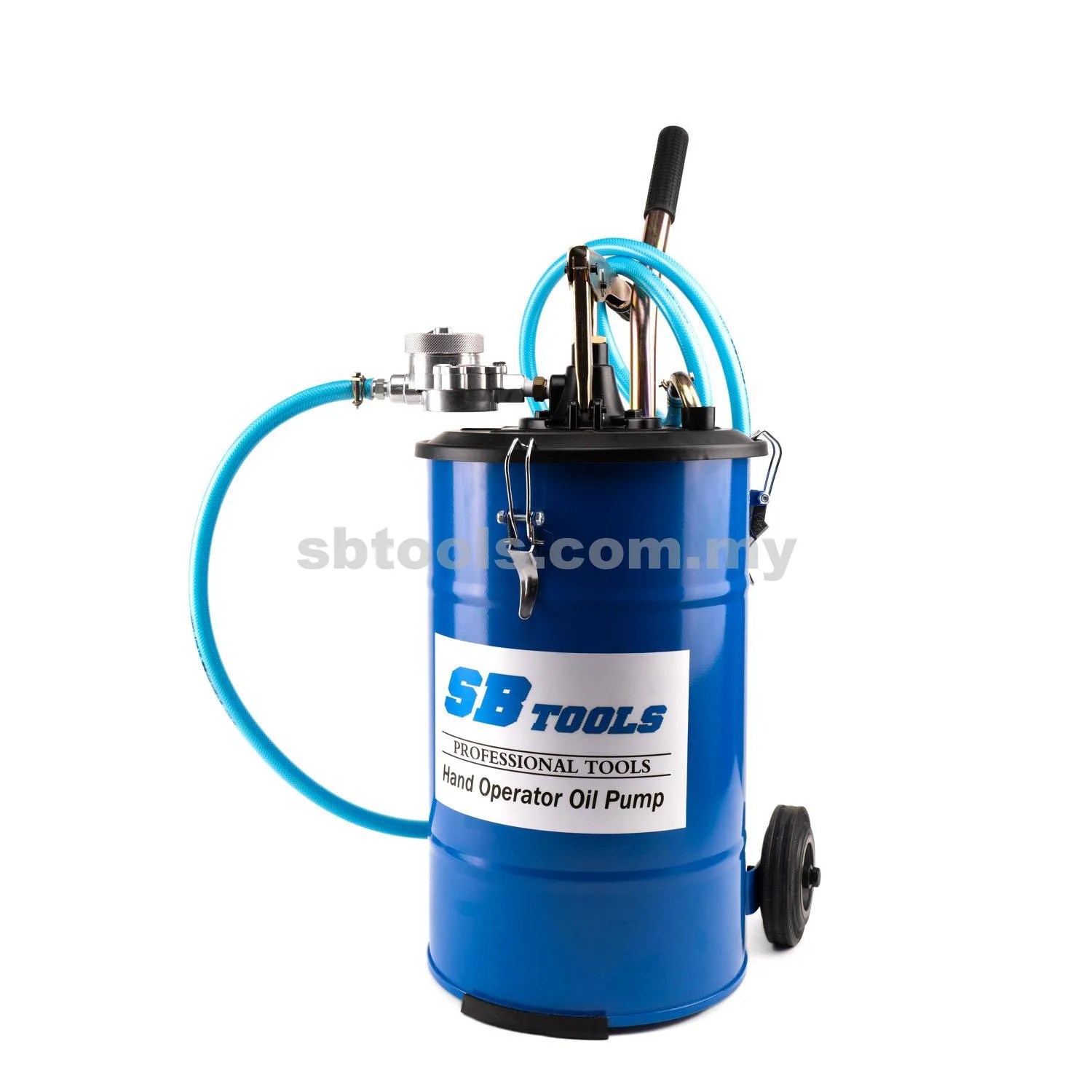 20L Hand Operated Oil Pump With Gauge Sbtools