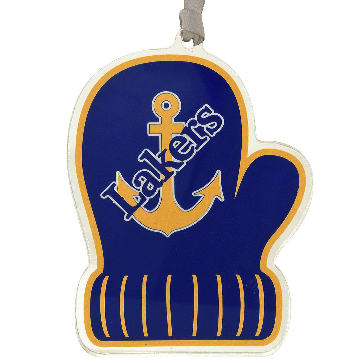 Lake Superior State University Mitten Ornament With Logo