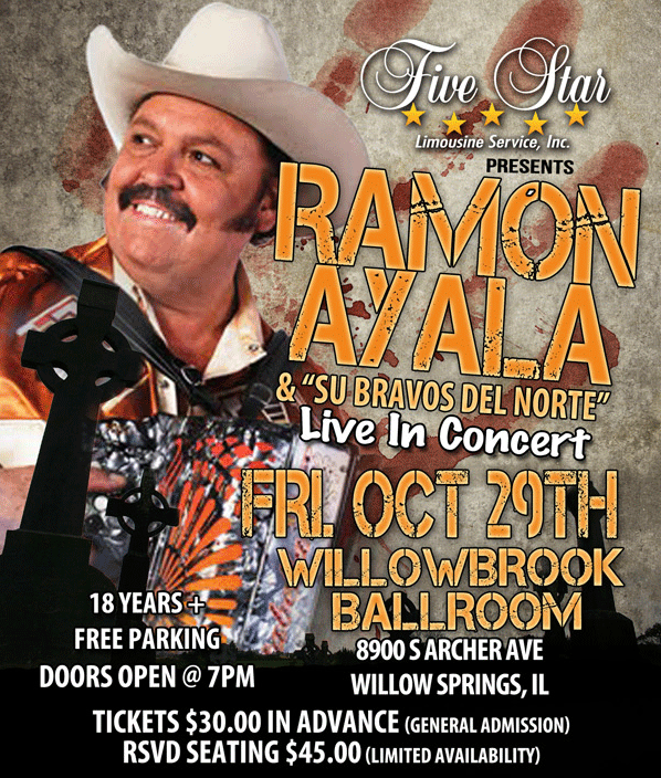 Tickets for RAMON AYALA IN CONCERT in Willow Springs from ShowClix