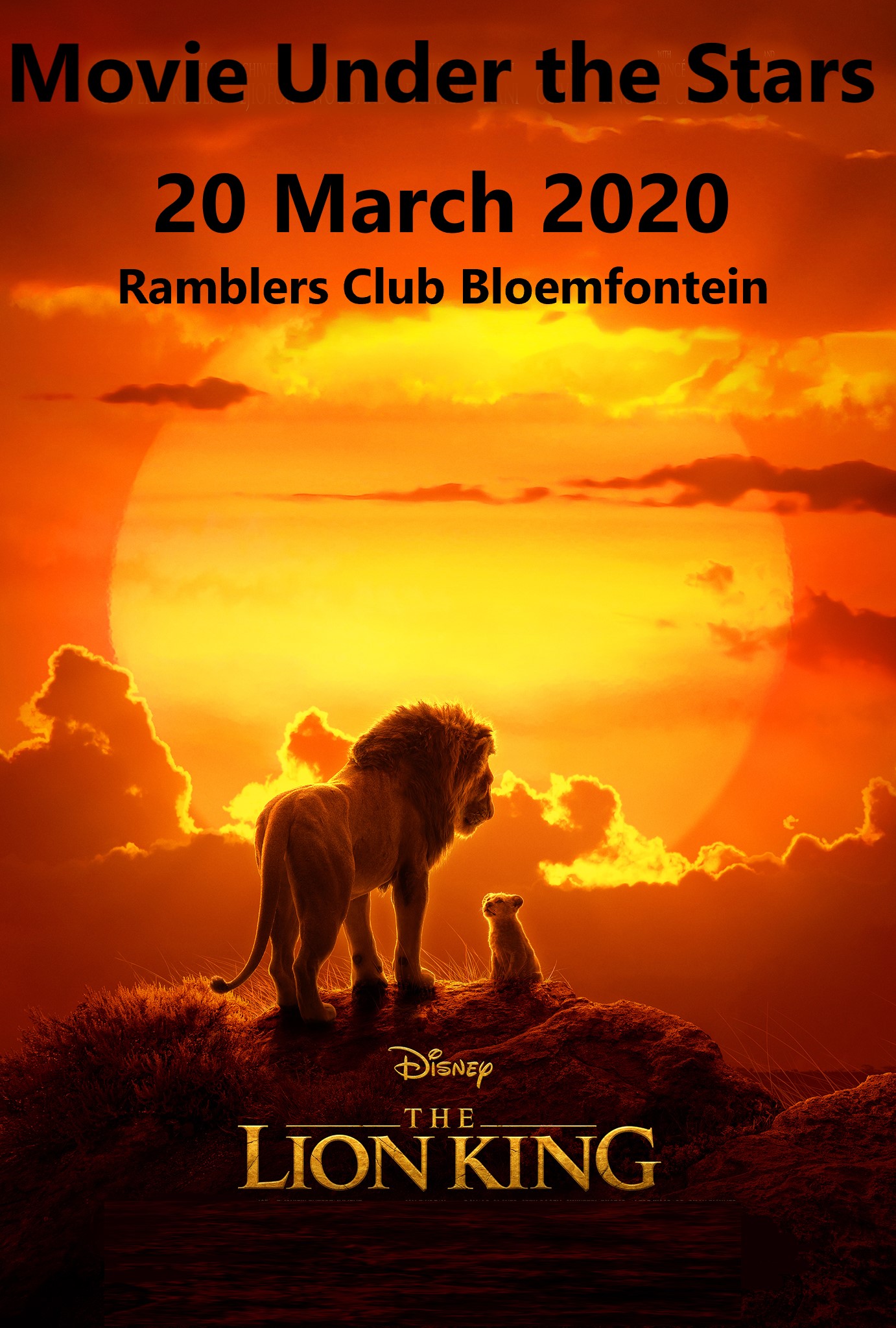 Tickets for Movie Under The Stars Bloemfontein Lion King in