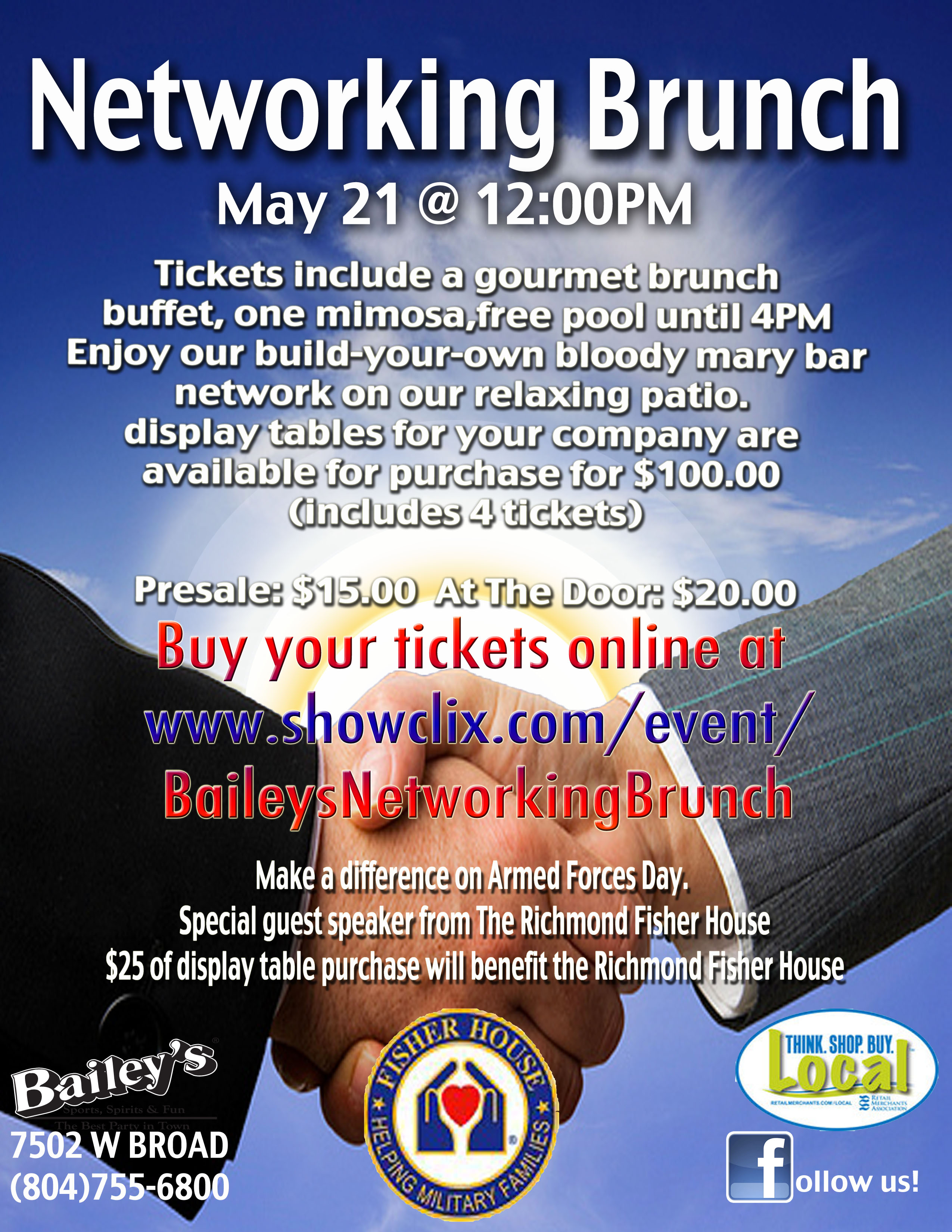 Tickets for Casual Networking Brunch in Richmond from ShowClix