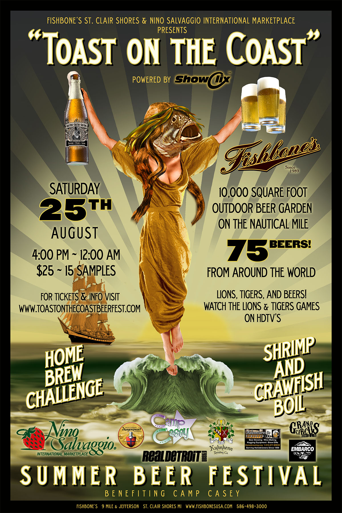 Tickets for Toast on the Coast Beer Festival in St. Clair Shores from