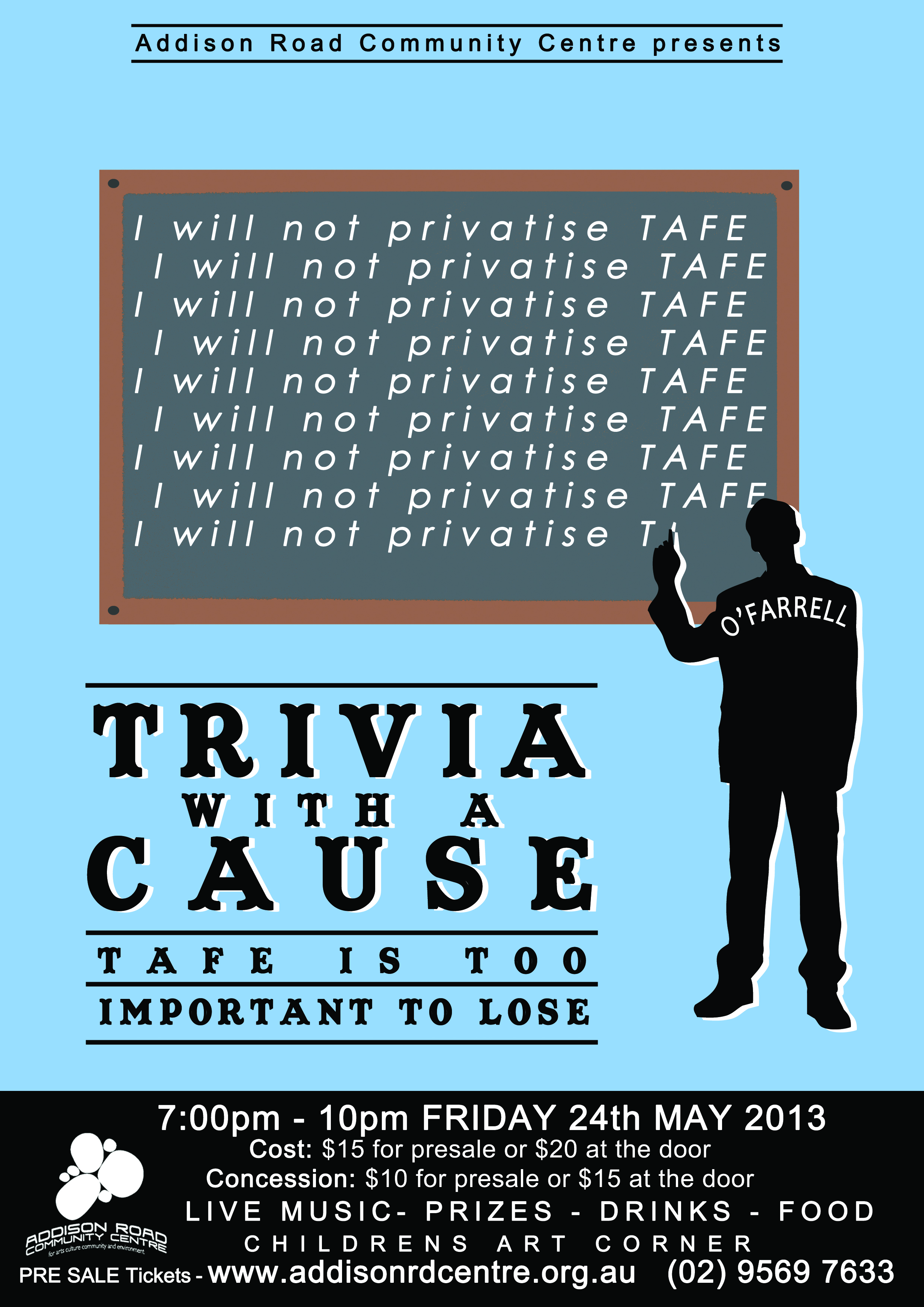 Tickets for TRIVIA WITH A CAUSE Cause TAFE is too important in