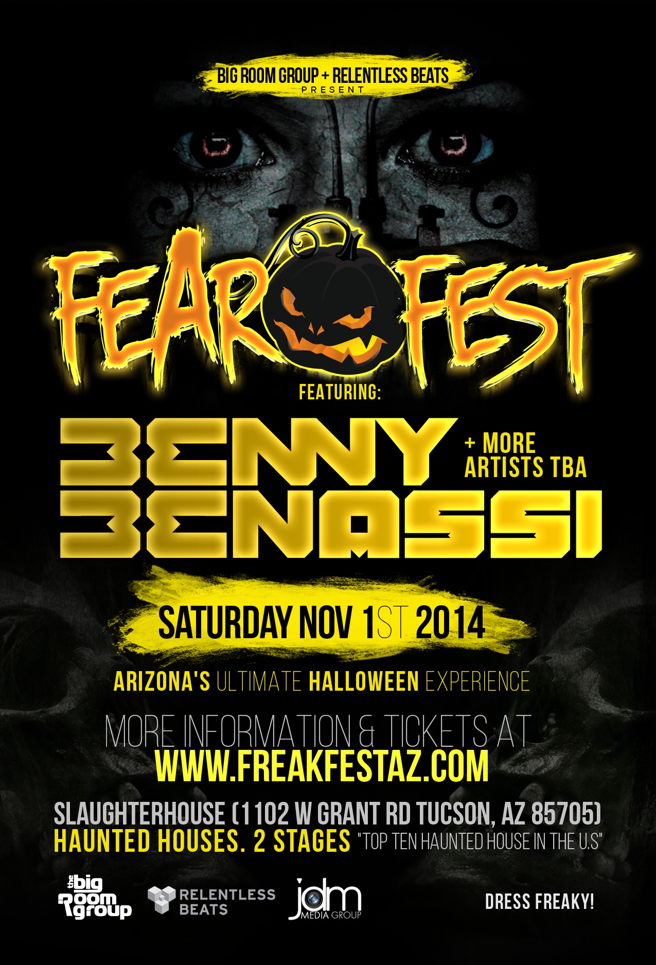 Tickets for FEAR FEST Featuring Benny Benassi in Tucson from ShowClix