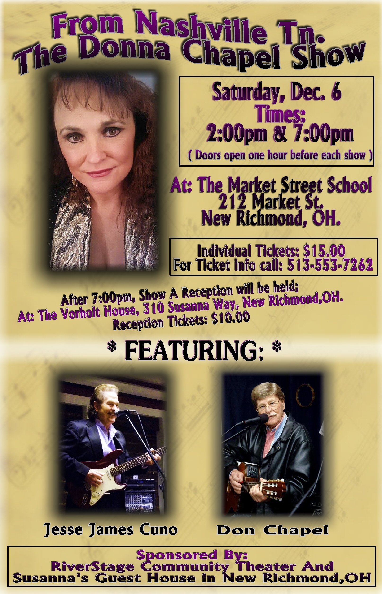 Tickets for The Donna Chapel Show in New Richmond from ShowClix