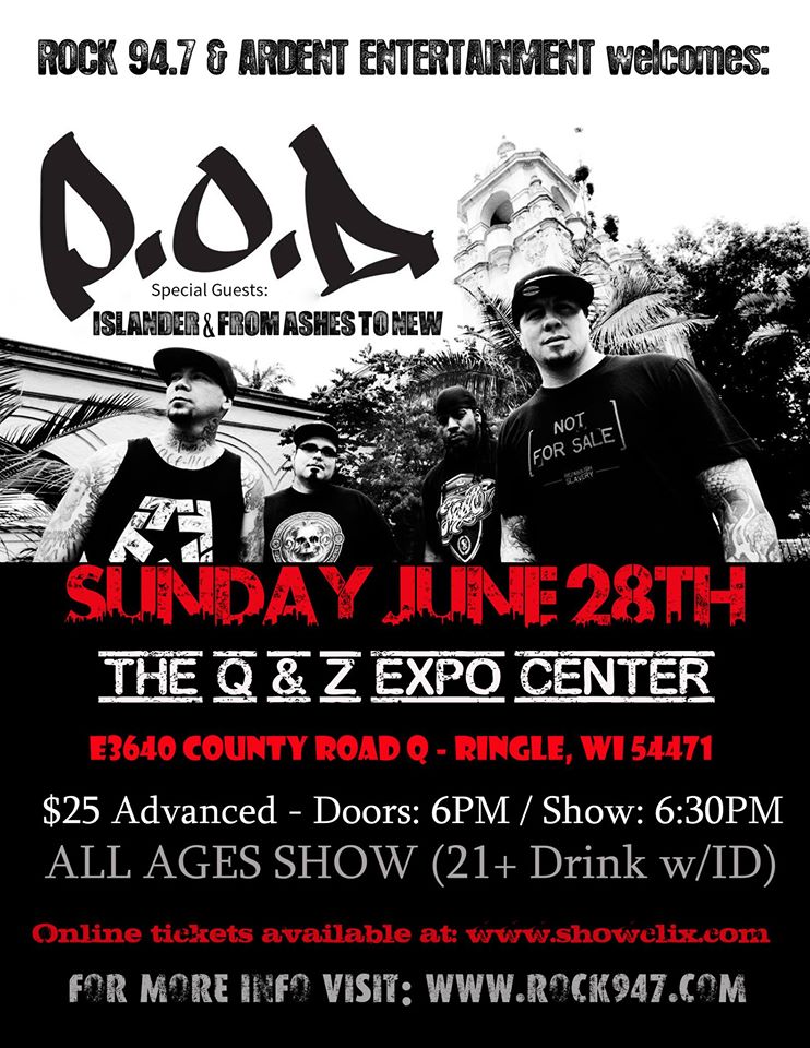 Tickets for POD/ wsg. Islander in Ringle from ShowClix