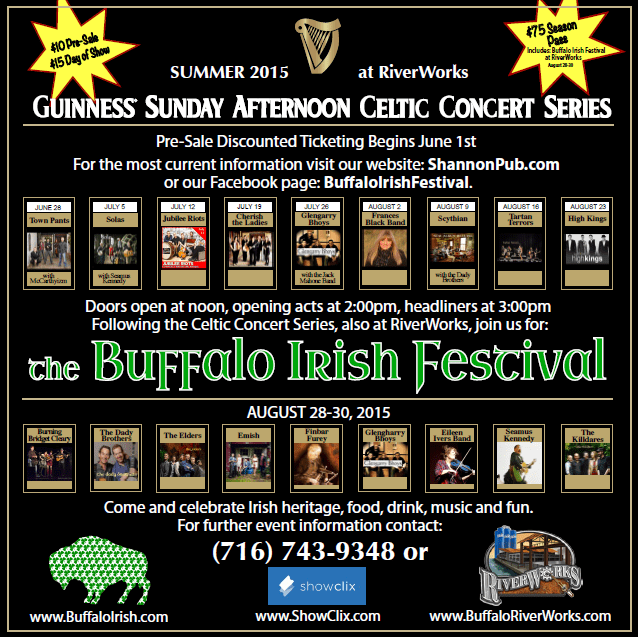 buffalo irish festival 2023 schedule Tickets for Season Pass for Celtic Series and Irish Festival in Buffalo