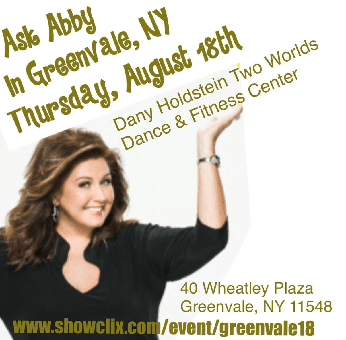 Tickets for ABBY HITS NEW YORK!!! in Greenvale from Abby Lee Dance Company