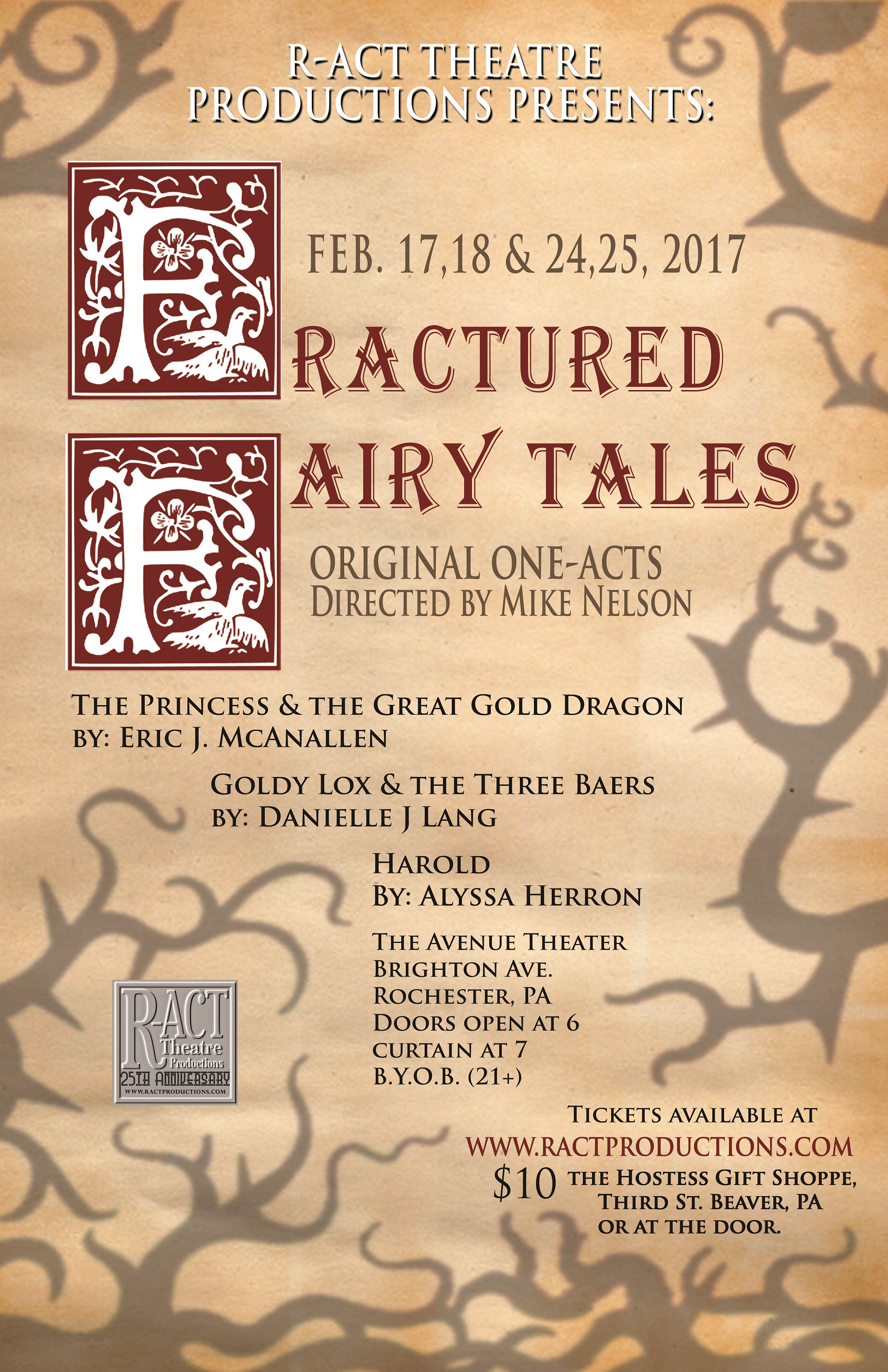 Tickets for Fractured Fairy Tales, Original OneActs in Rochester from