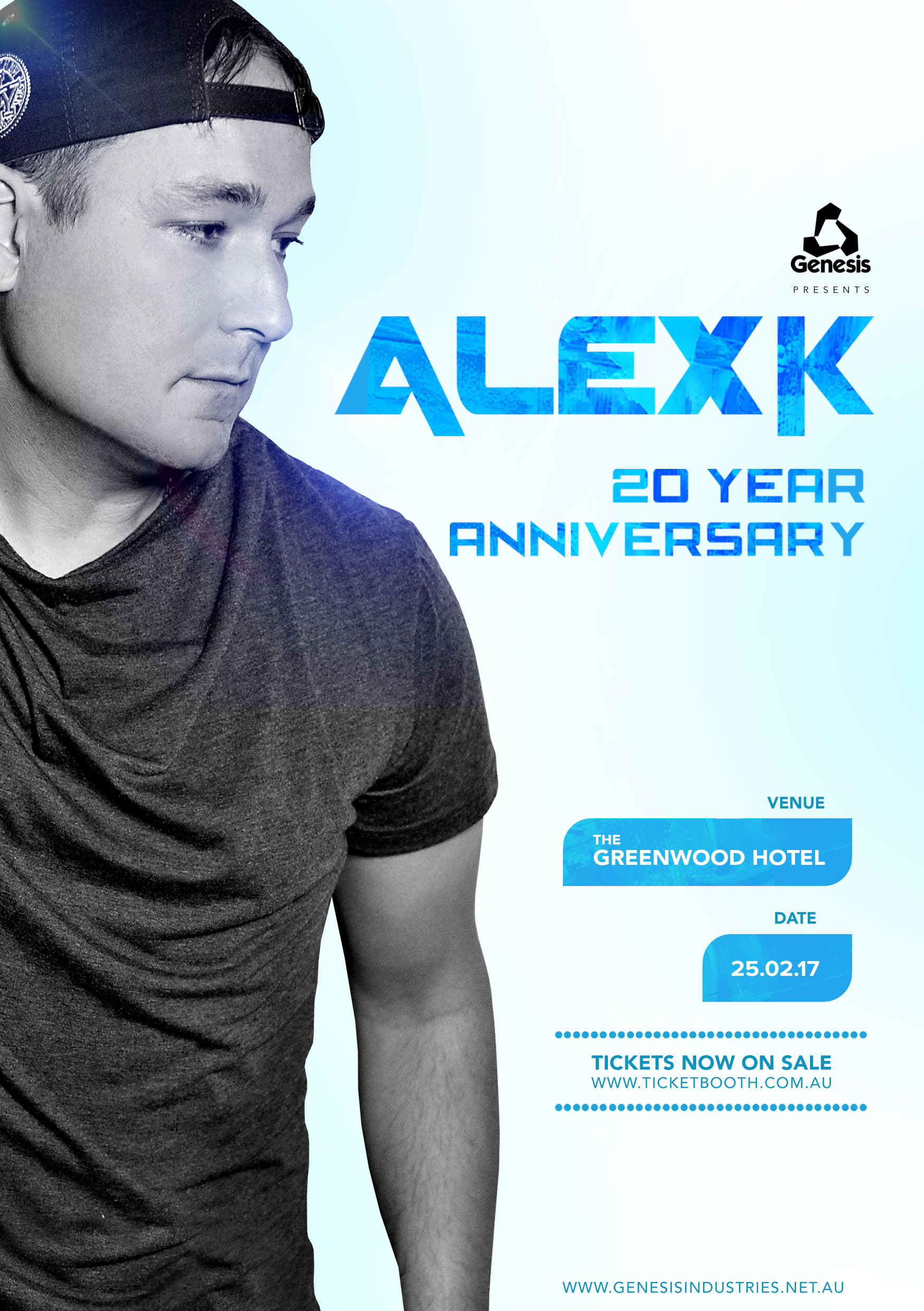 Tickets for Alex K 20 Year Anniversay in North Sydney from Ticketbooth