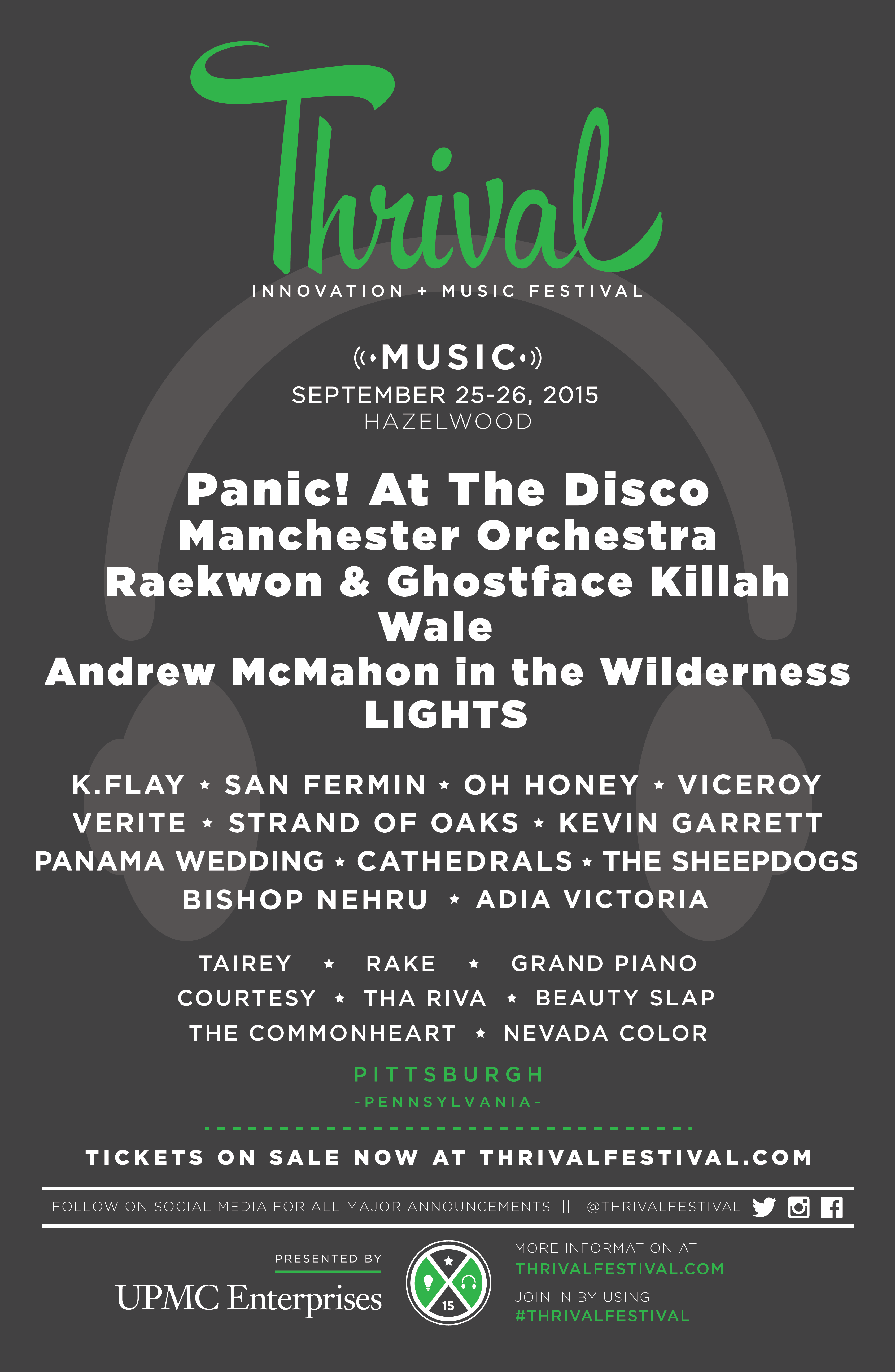 Tickets for Thrival Innovation + Music Festival in Pittsburgh from ShowClix