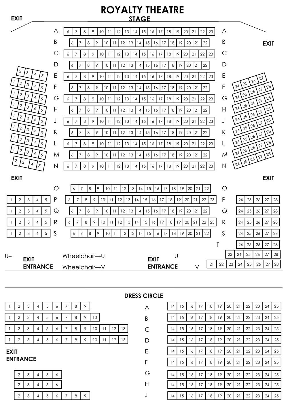 Adelaide Festival Theatre Seating Plan