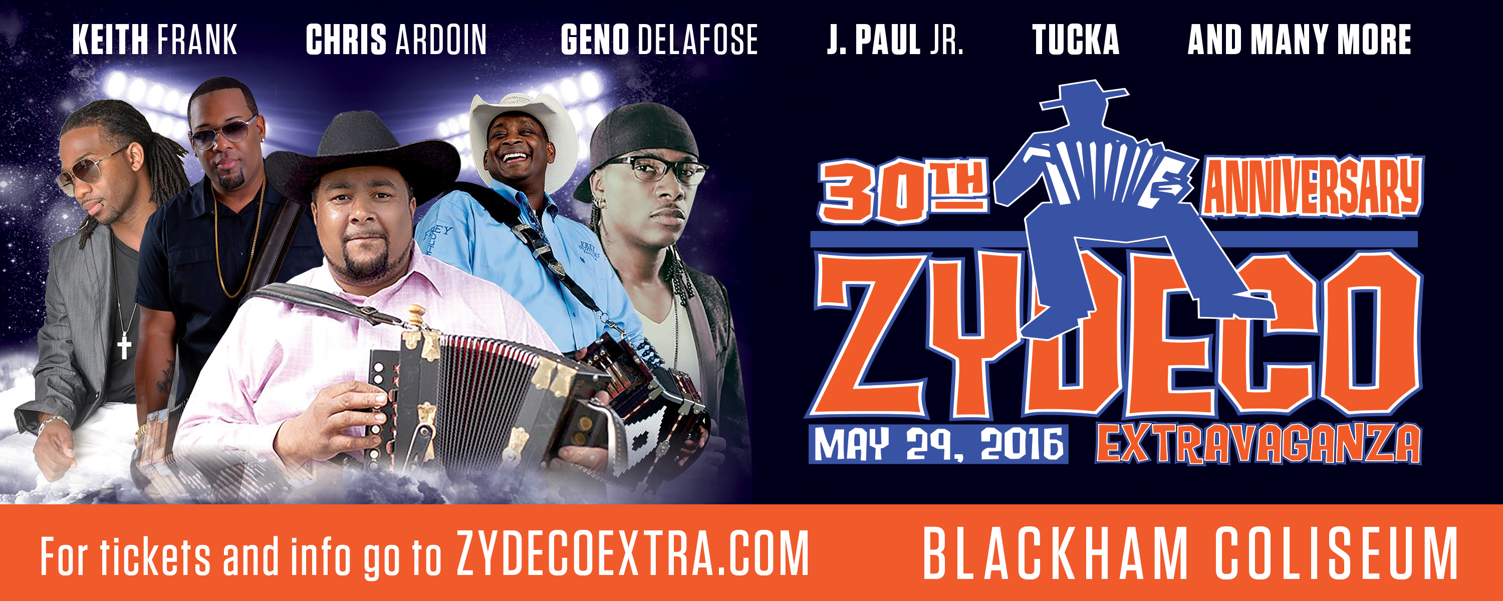 zydeco festival 2023 lafayette Tickets for 30th Anniversary Zydeco Extravaganza in Lafayette from ShowClix
