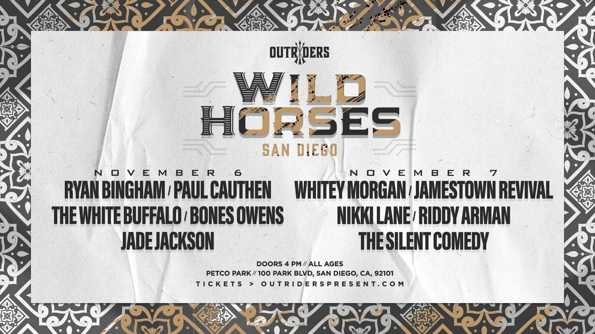 Tickets for Outriders present Wild Horses, San Diego in San Diego from