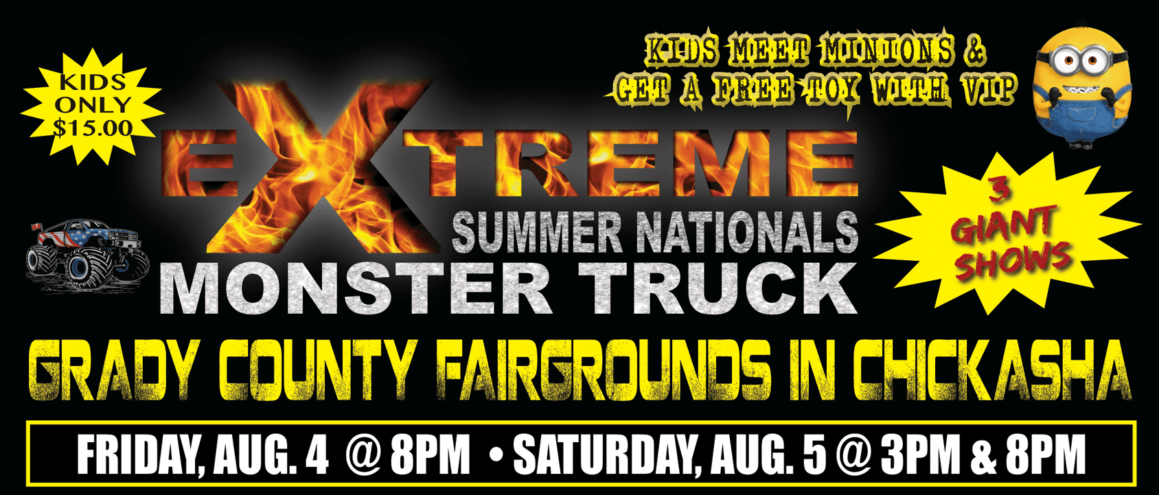 Tickets for MONSTER TRUCK SUMMER NATIONALS CHICKASHA OK 2023 in