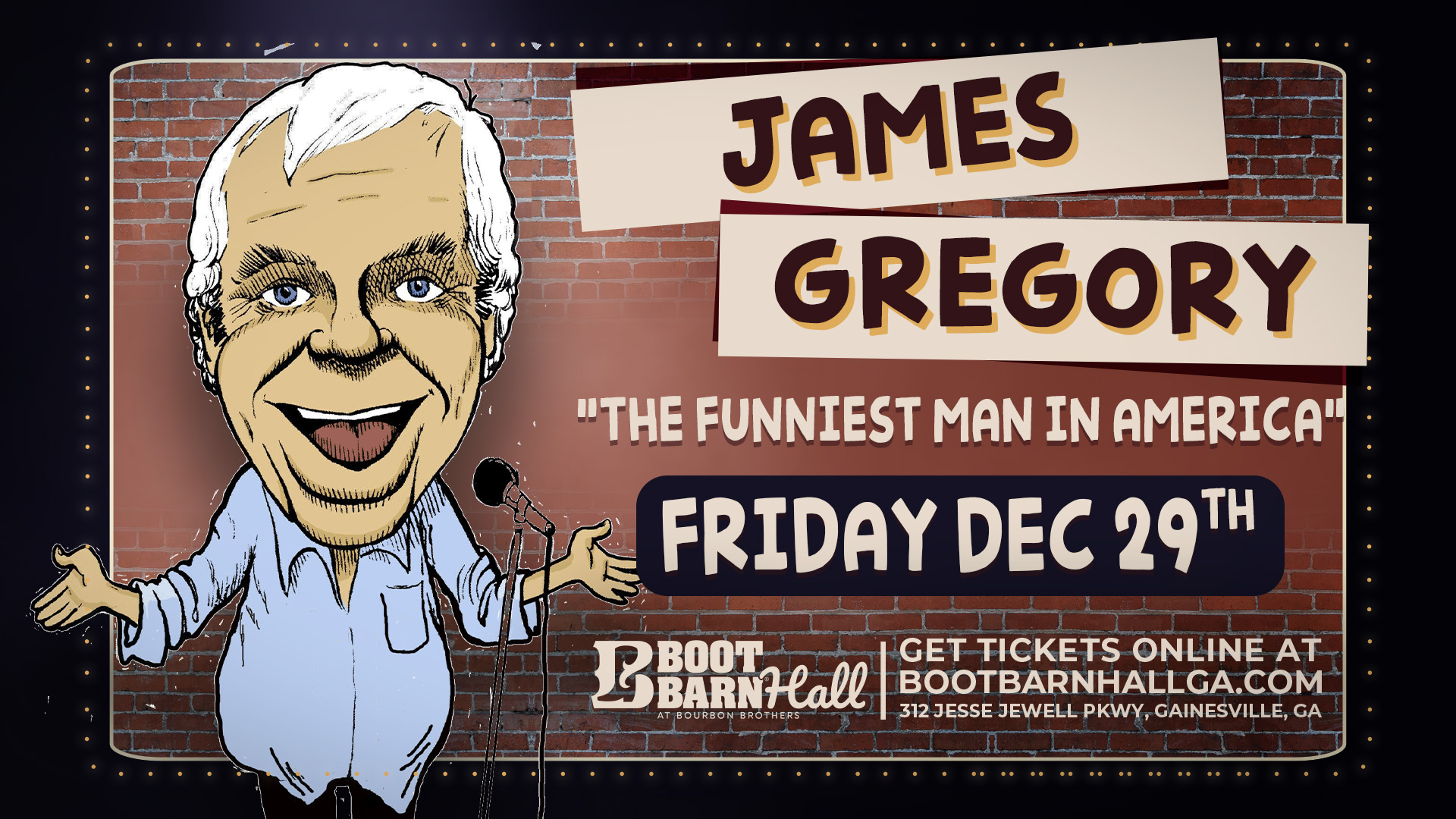 Tickets for James Gregory Comedian in Gainesville from ShowClix