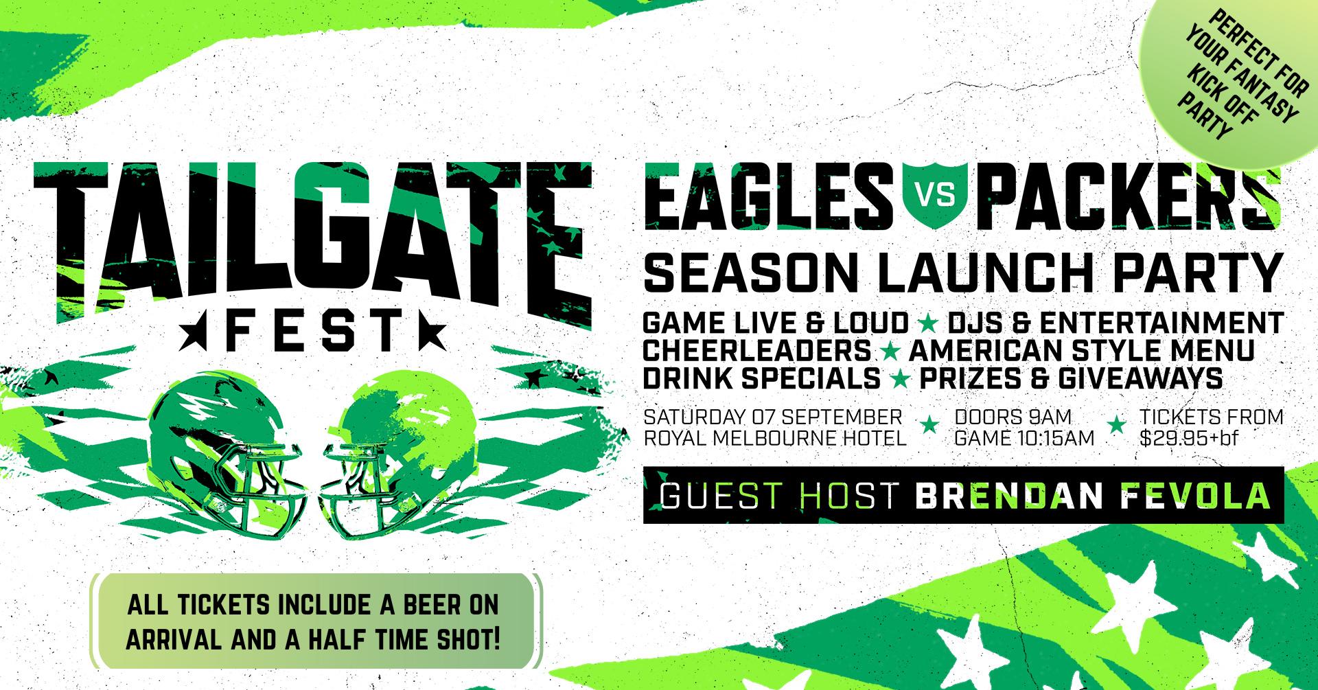 Tickets for TAILGATE Super Bowl Fest. in Port Melbourne from Ticketbooth