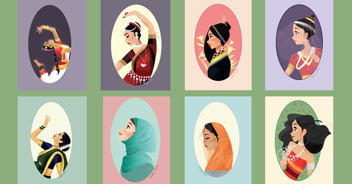 Beauty in Diversity Agrima Kaji’s illustrations of women depict India