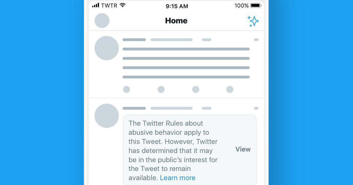 Rulebreaking tweets by politicians will be hidden by a screen, says(04)