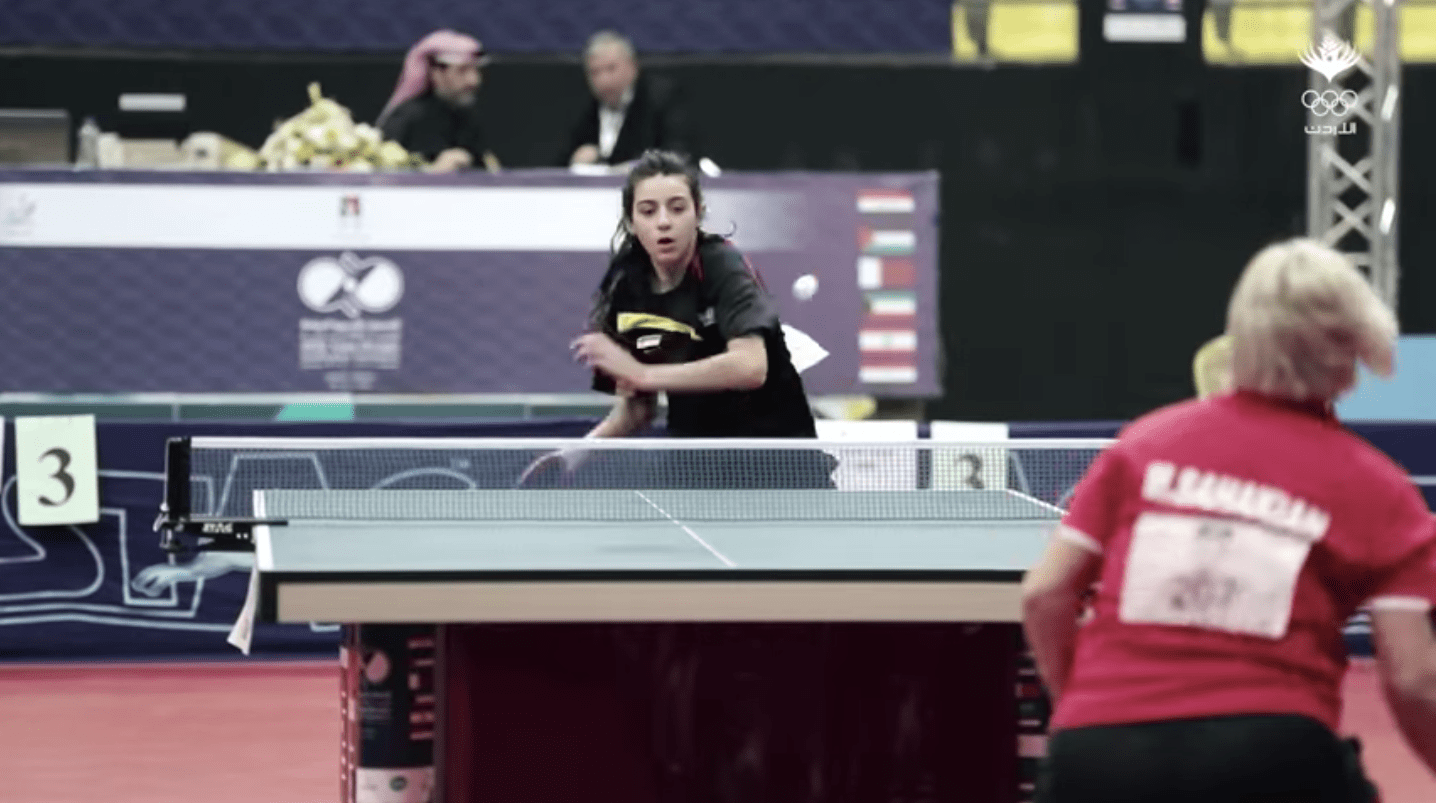 Table Tennis Hend Zaza, 11yearold from Syria, qualifies for Tokyo