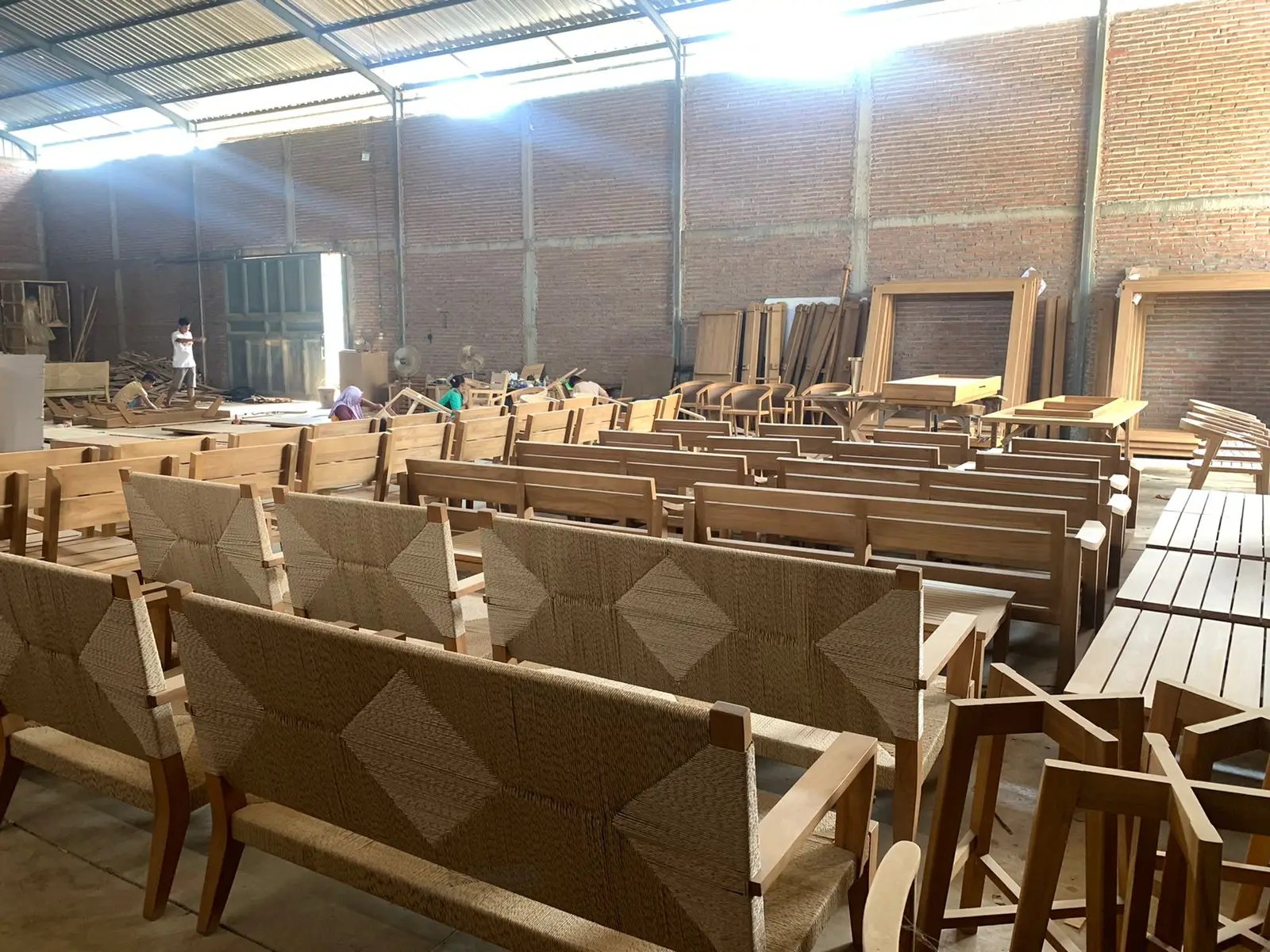 Outdoor Set Dining Table Teak With Rattan And Cushion Best Style Ova