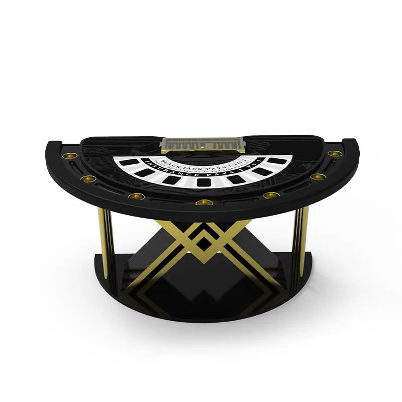 Fully Customisable Luxury Blackjack Table With Cup Holders Casino