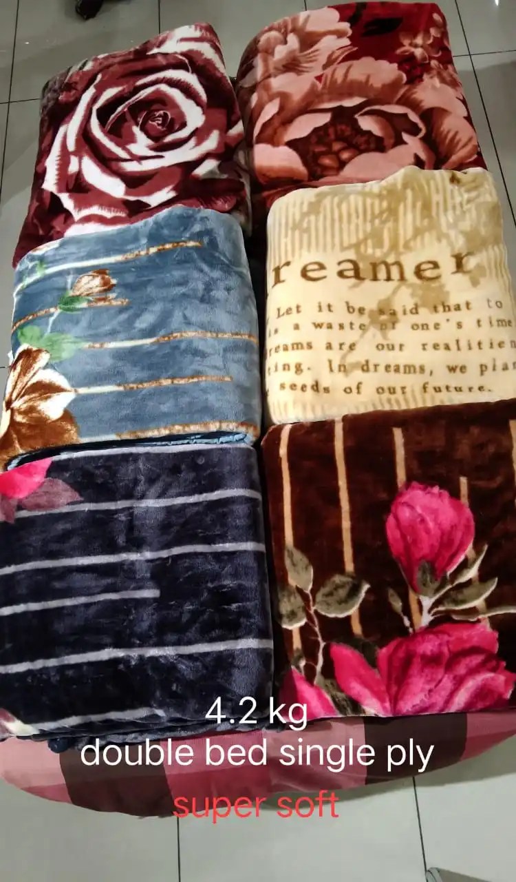 Custom Layer Winter Thick Blankets Double Bed Ply Thick Warming Blanket Cheap Comfortable Super