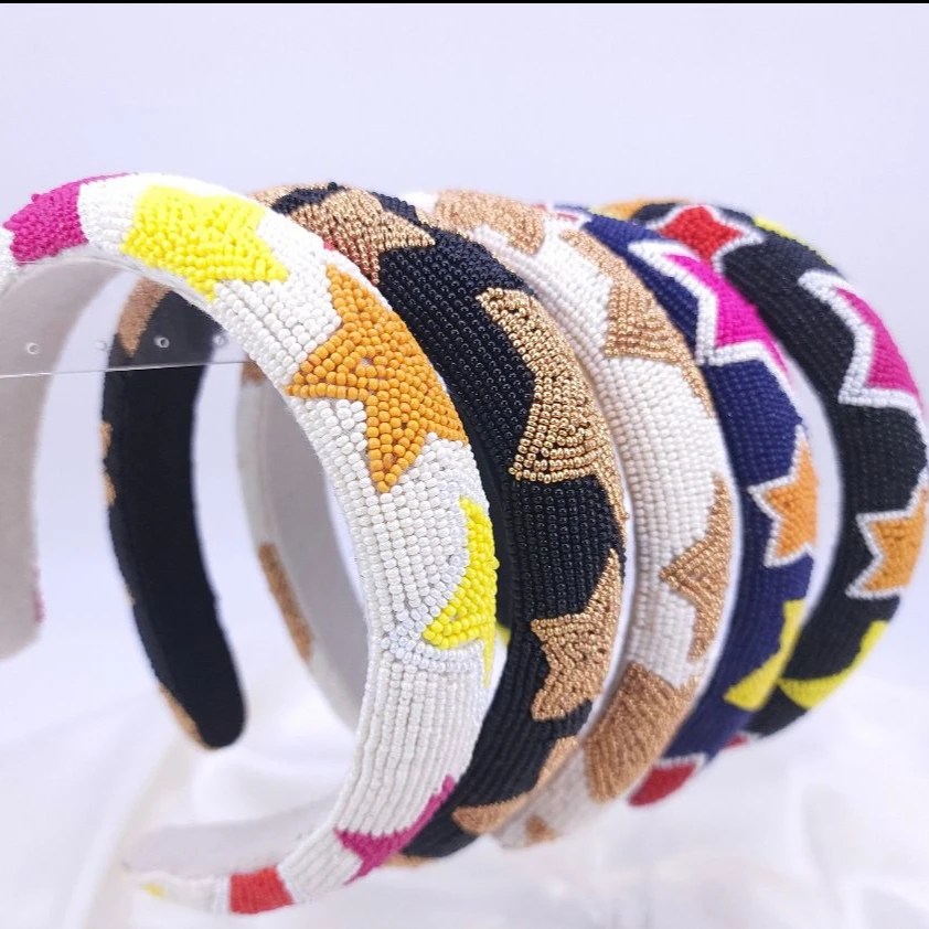 2023 Skinny Beads Headbands Fully Handmade Buy Colorful Seed Bead