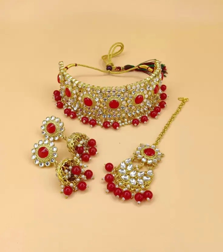 Jmc Jewellery Wholesale Indian Wedding Beautiful Jewelry Set For Women Simple Design Copper