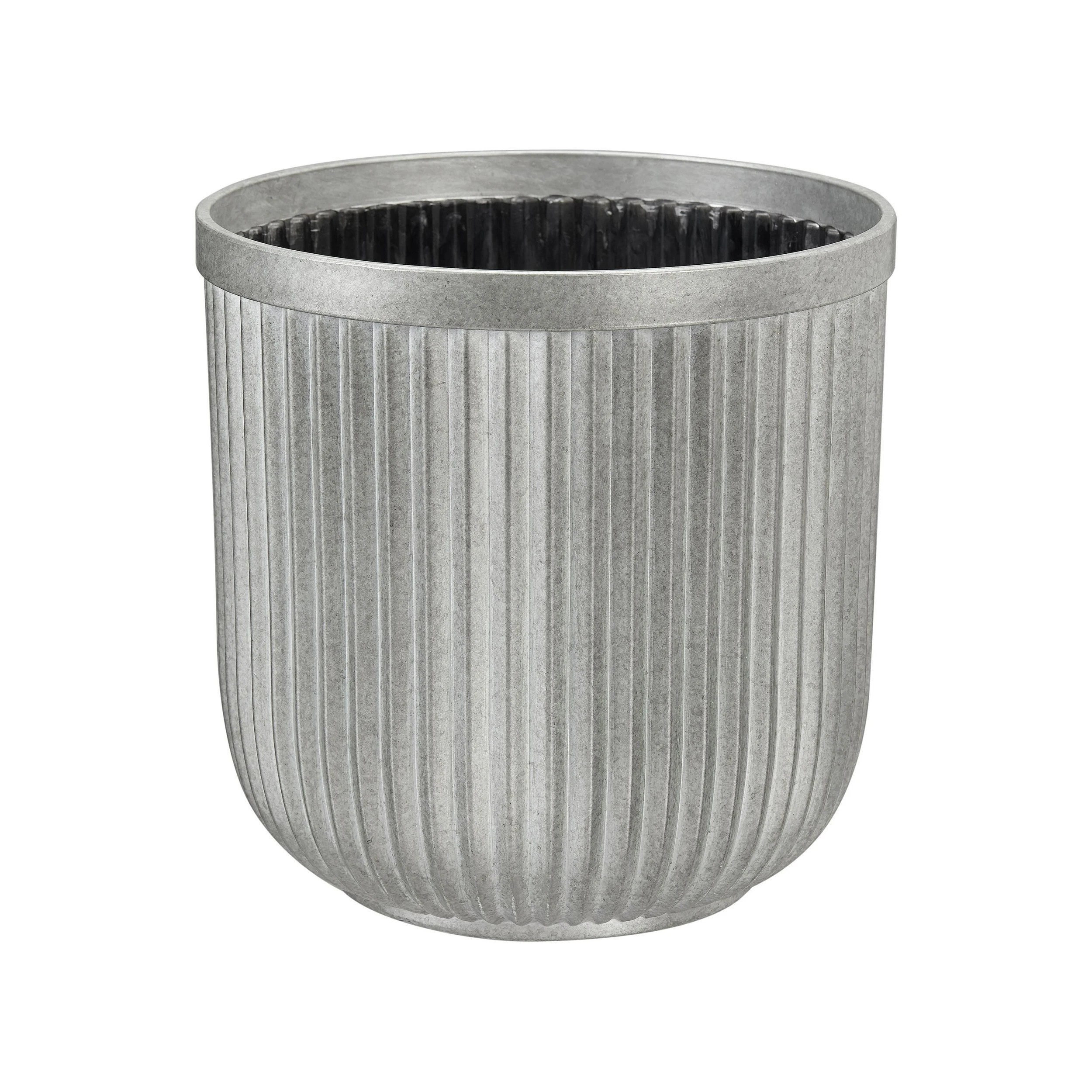 White Vintage Finished Galvanized Metal Planter Hot Selling Garden Pots And Flower Planter