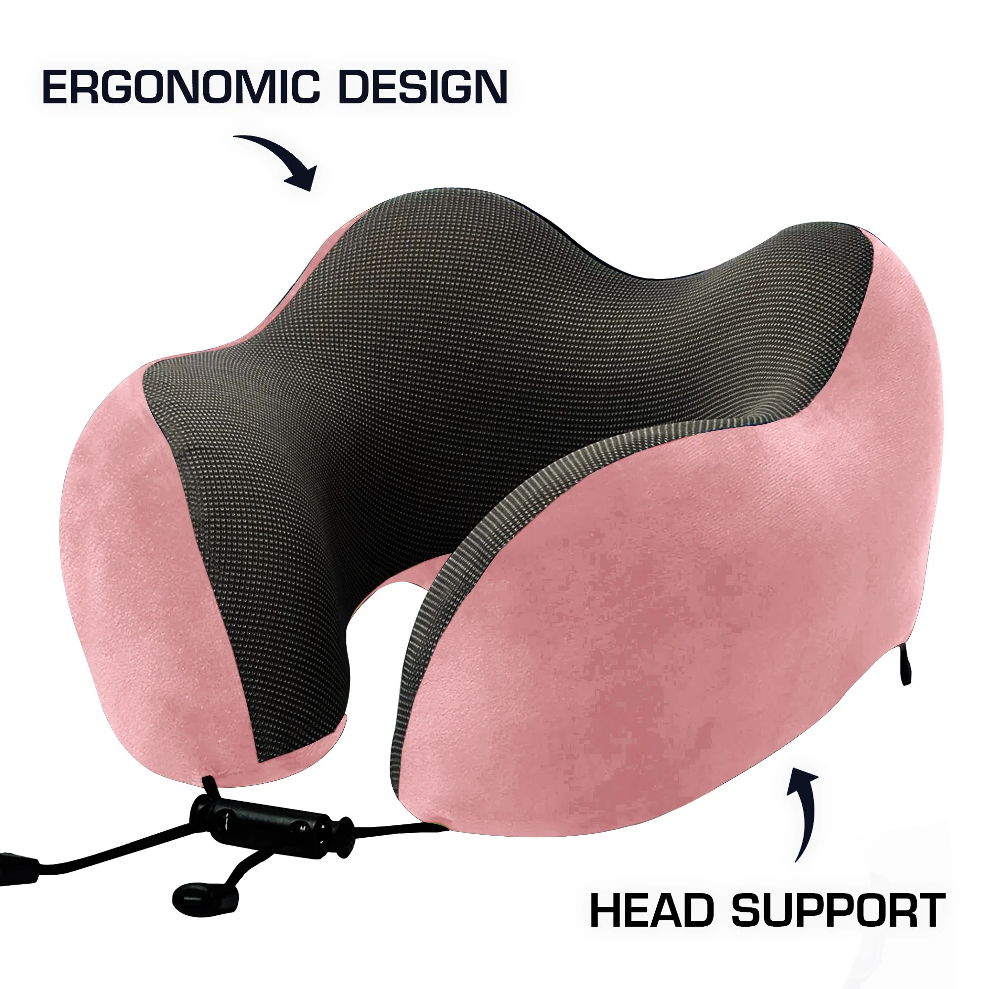 Custom Car Airplane Office U Shape Neck Rest Memory Foam Travel Pillow