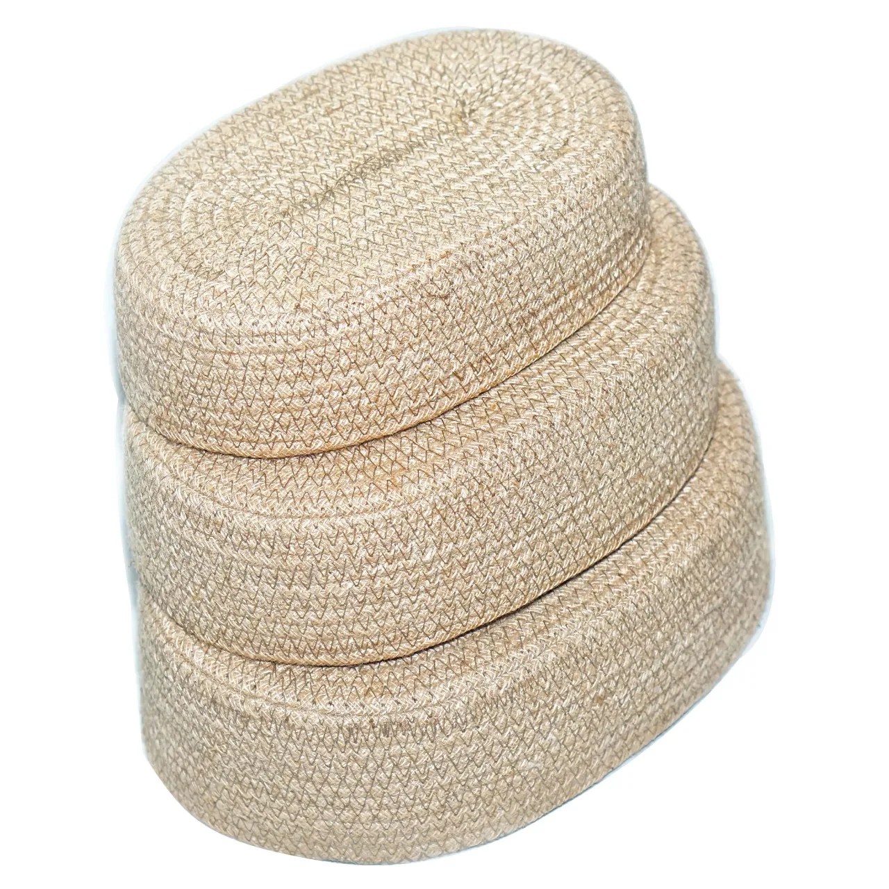 Bangladesh Supplier Different Design Large Small Round Jute Basket Eco