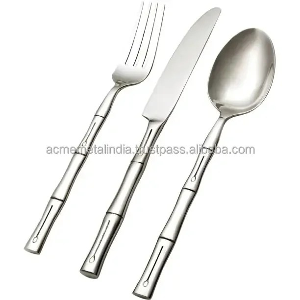Aluminium Flatware Cutlery Set Of 5 High Quality Silverware Dinnerware
