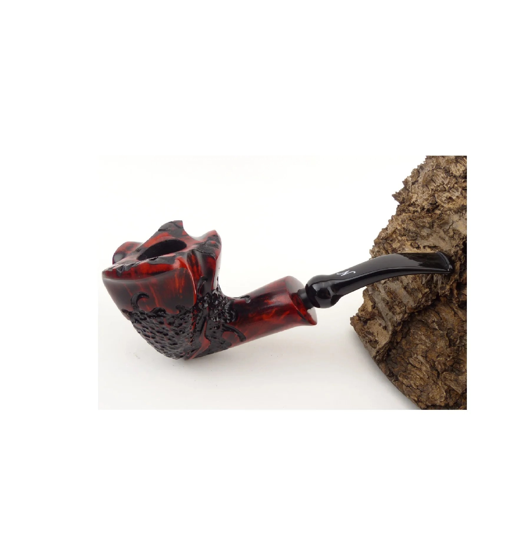 Long Factory Direct Fancy Wood Crafts Smoke Beech Wood Carved Custom Handcrafted Wooden Pipes