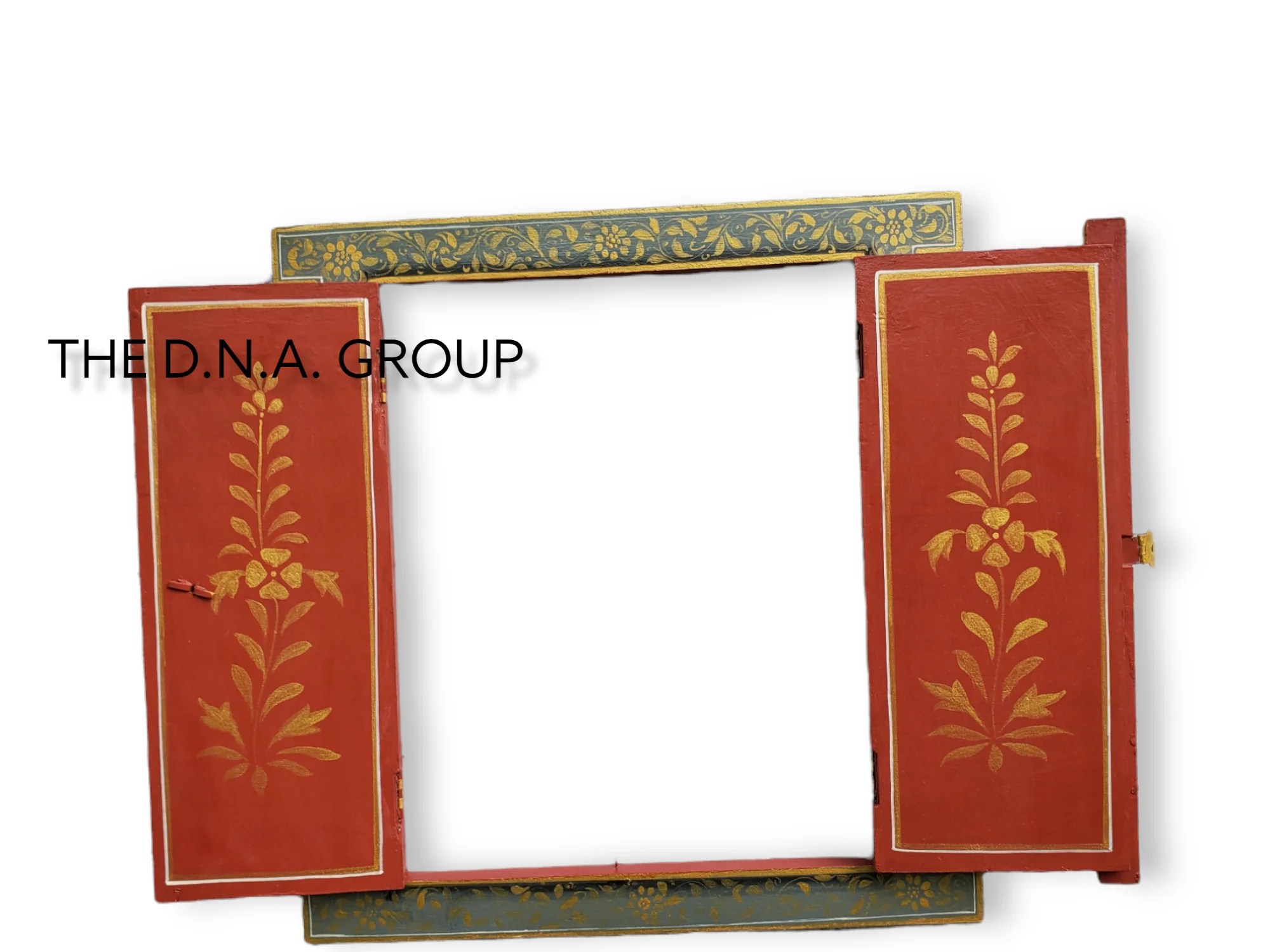 Hand Carved Wooden Window Frame Wooden Interior Wall Decor Hand Carved Traditional Miniature