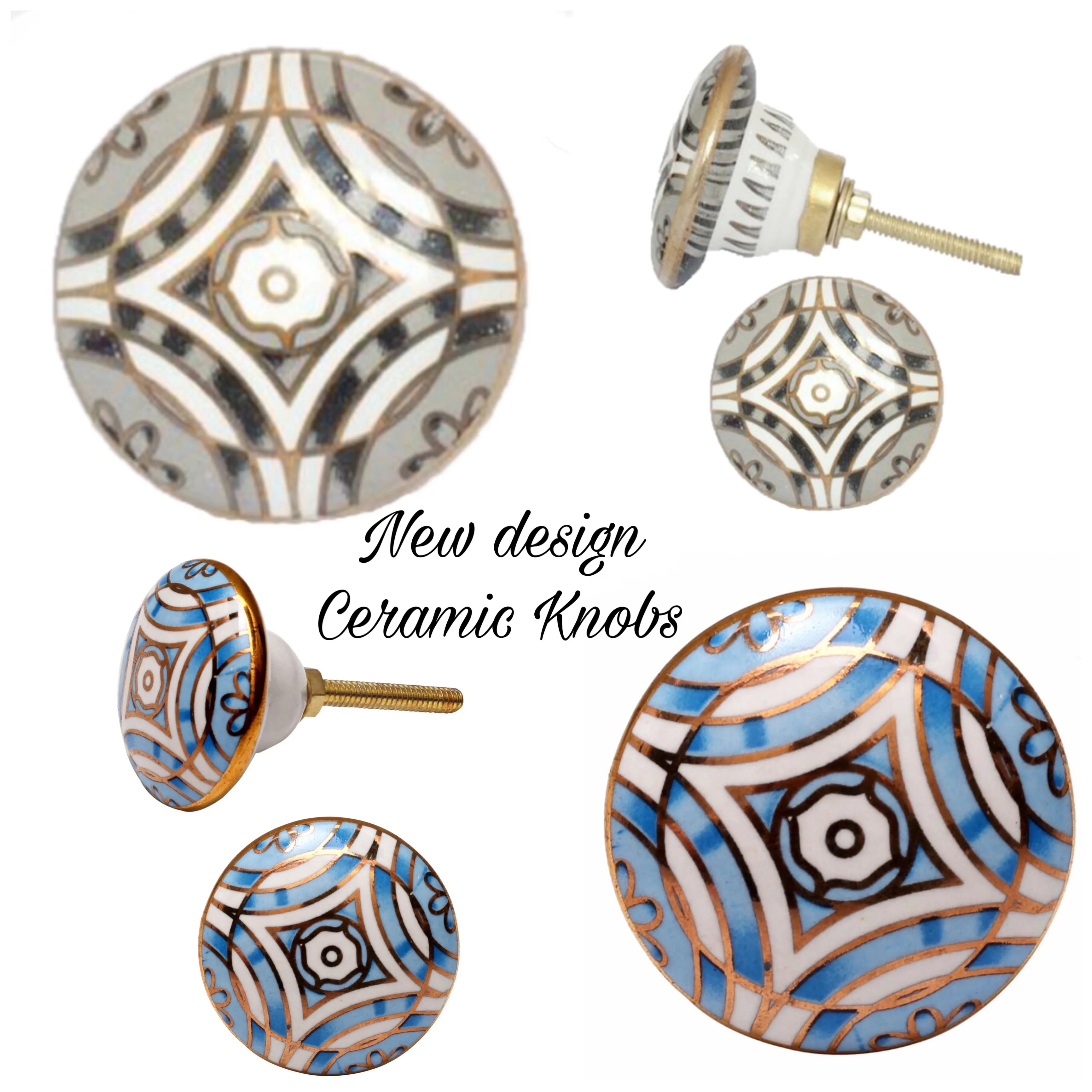 Direct Craftsman And Factory Price Mixed Colour Ceramic Knobs Drawer Handle Pulls Ck 558